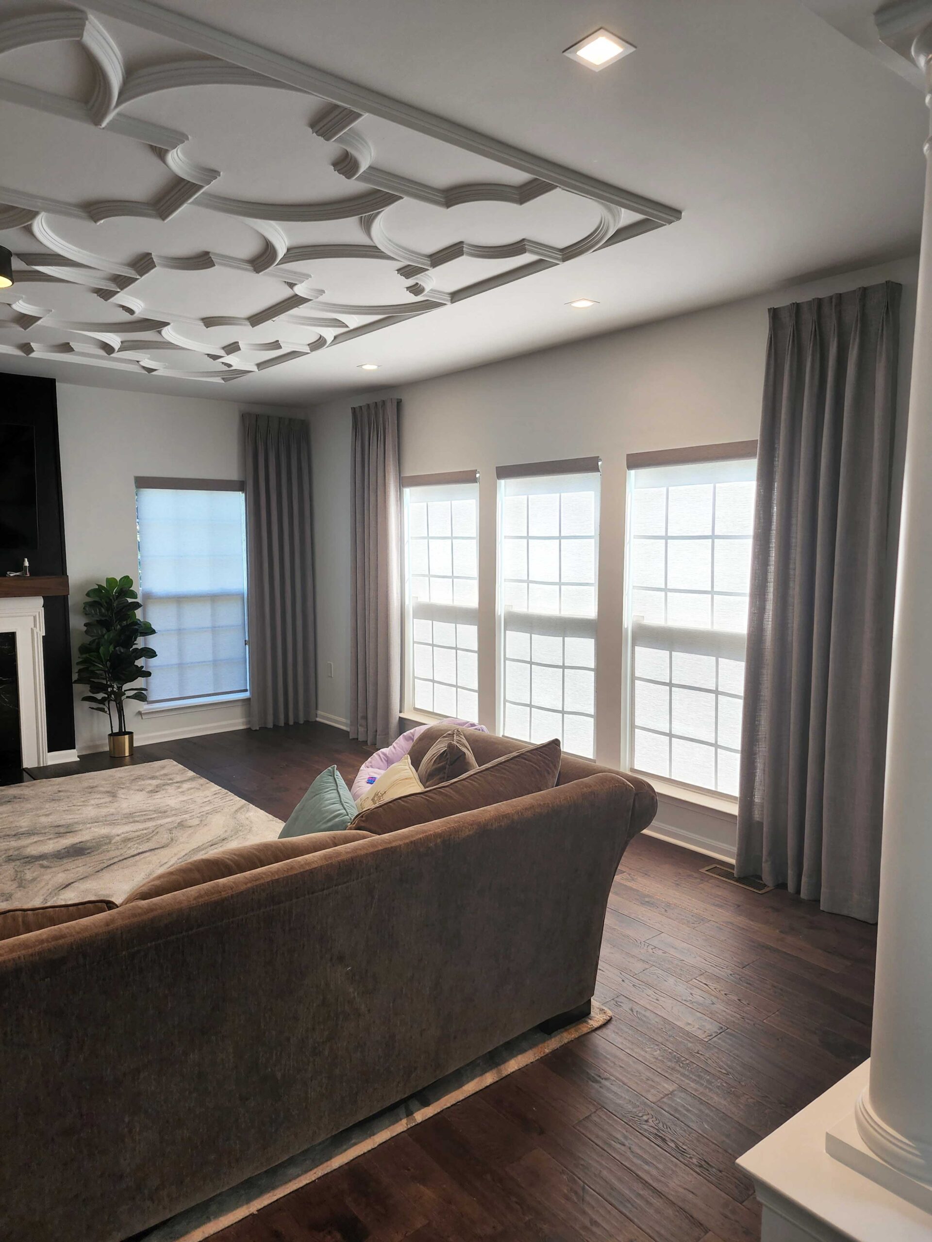Painted-living-room-with-custom-ceiling